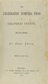 TWAIN, MARK. The Celebrated Jumping Frog of Calaveras County, and Other Sketches.